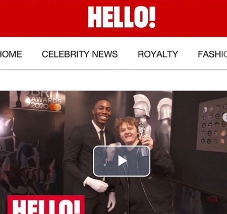 Aaron Francis featured in Hello magazine