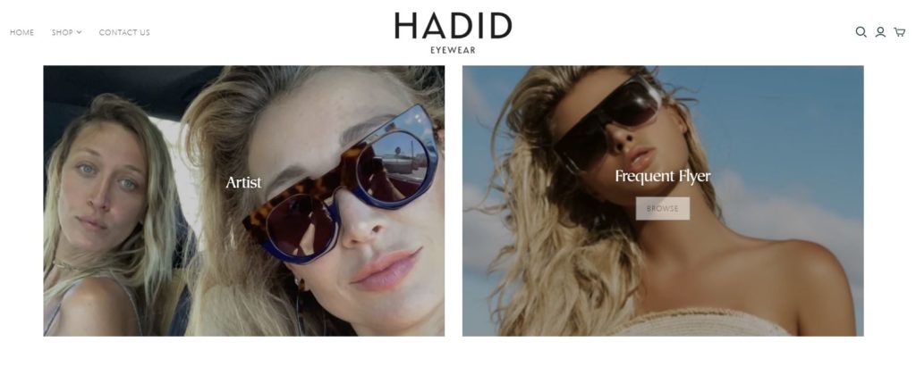 Alana Hadid website