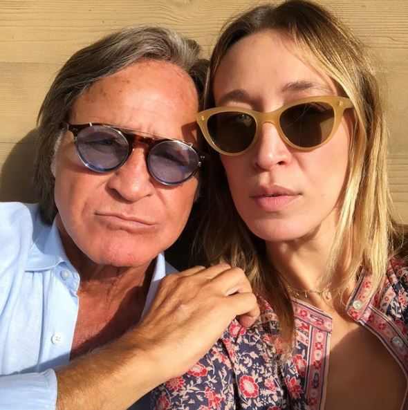 Alana Hadid with her dad Mohamed Hadid