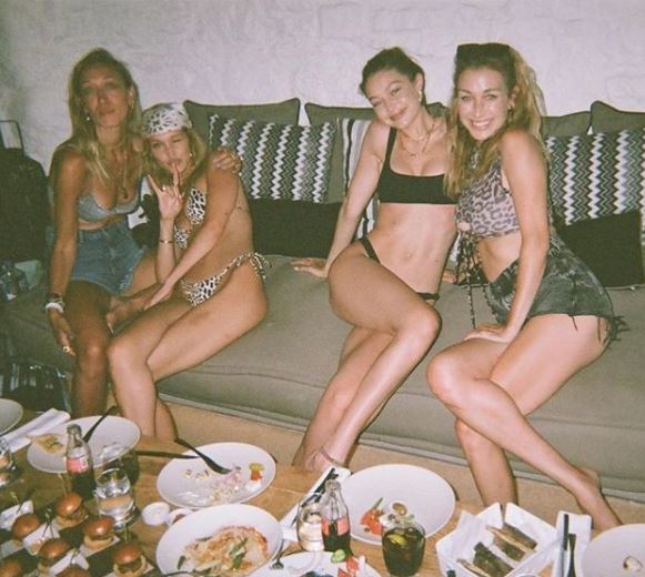 Alana Hadid with her sisters Gigi Hadid, Bella Hadid, and Marielle Hadid