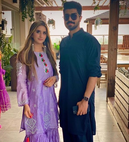 Alishba Anjum with her boyfriend Affan Malik