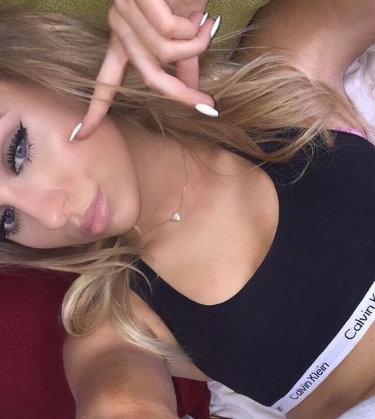 An old photo of Chloe Burrows