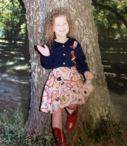 An old photo of Jolie Poirier