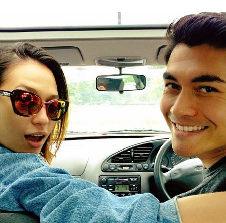 An old photo of Liv Lo with her husband Henry Golding