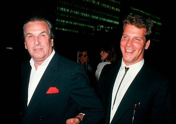 An old photo of Rick Aiello with his dad Danny Aiello