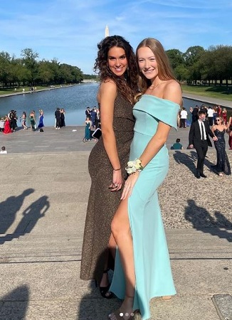 Ana Sobonja with her bestie