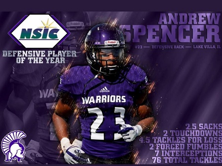 Andrew Spencer chosen as the Defensive Player of the year