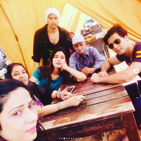 Anjum Khan with her family