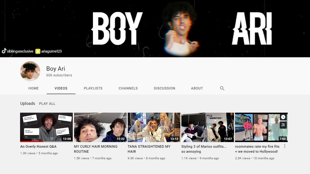 Ari Aguirre YouTube channel