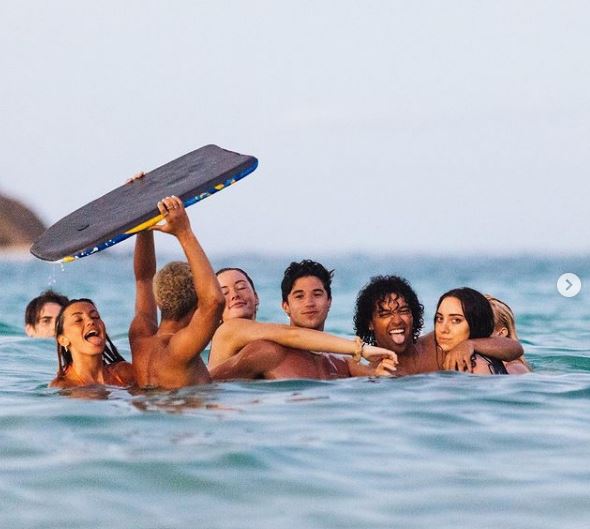 Ari Aguirre and his friends