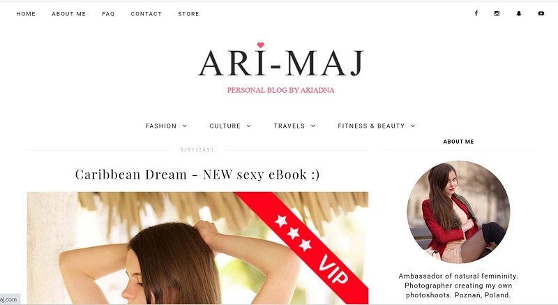 Ariadna Majewska website