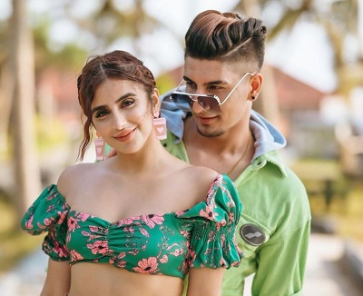 Ashish Bhatia with his girlfriend Miesha Iyer