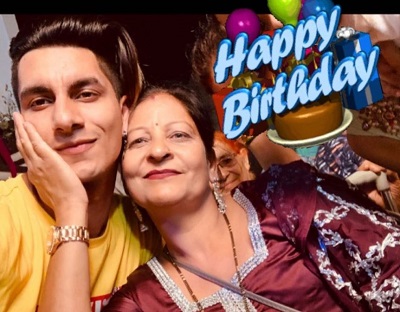 Ashish Bhatia with his mother Poonam Bhatia