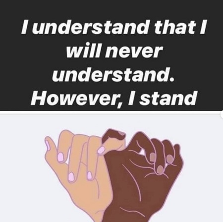 Ashley James supported Black Lives Matter