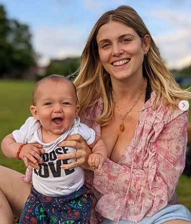 Ashley James with her Son Alfie River Andrews