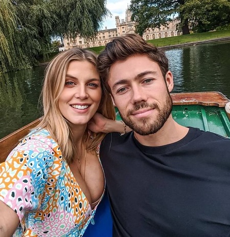 Ashley James with her spouse Tom Andrews
