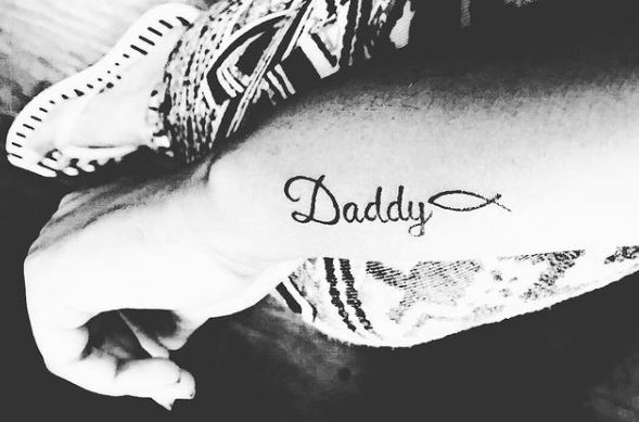 Ashu Reddy tattoo