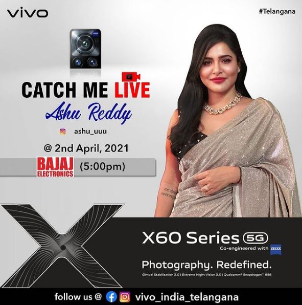Ashu Reddy was invited to unbox new Vivo
