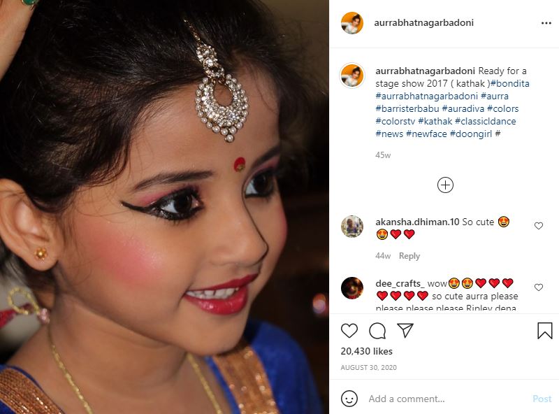 Aura Bhatnagar is a Kathak dancer