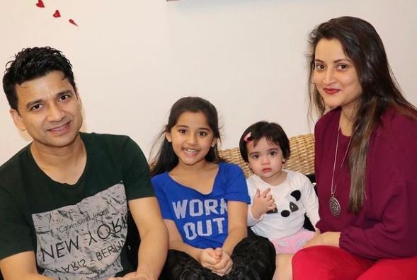 Aura Bhatnagar with her family