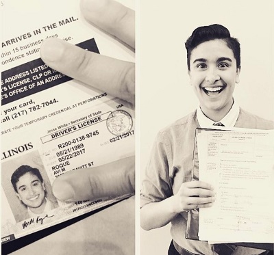 Avi Roque got his driving license in the year 2017