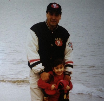 Avi Roque with his father Angelo Rogue