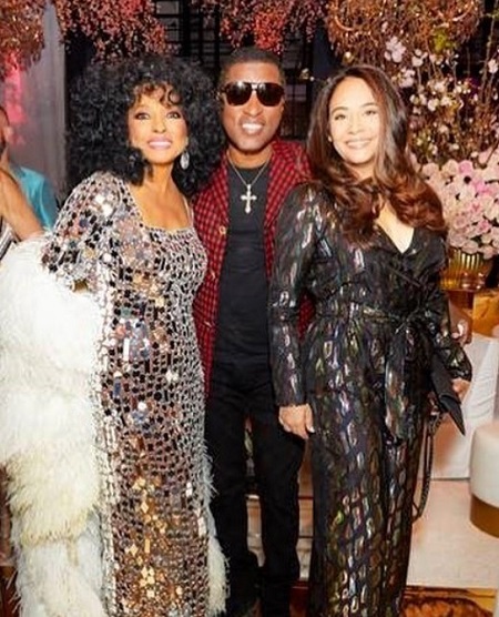 Babyface and Nicole Pantenburg with the legendary Diana Ross