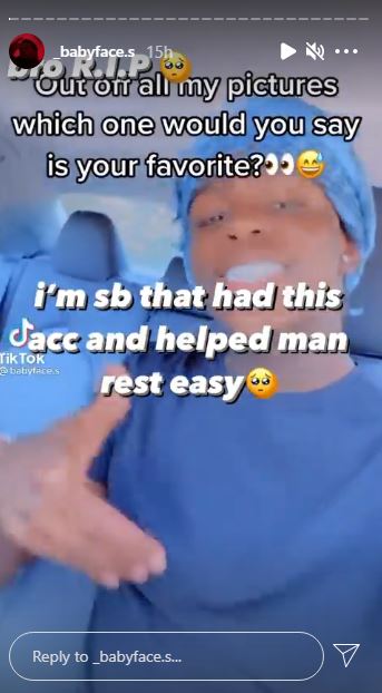 Babyface.s Instagram account is handled by sb