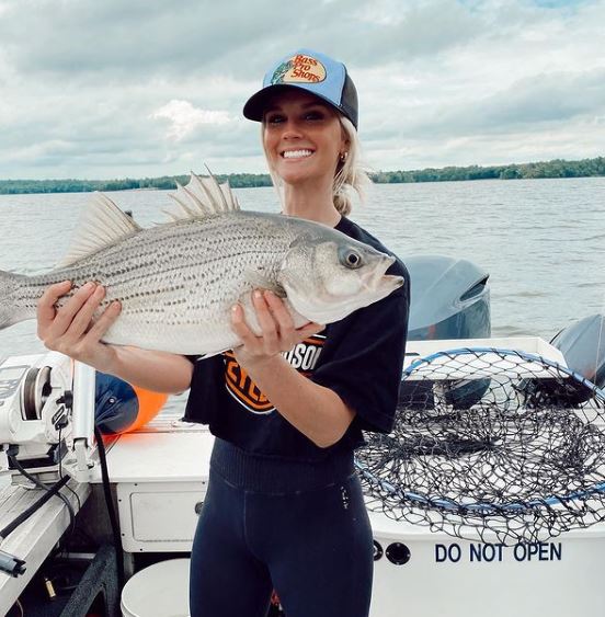 Caitlin loves fishing