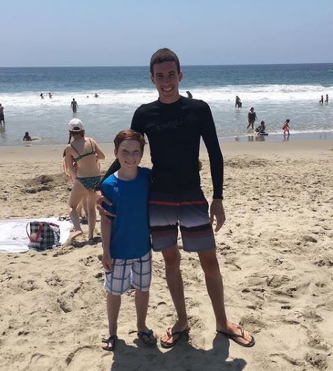 Carter Hastings with his elder brother