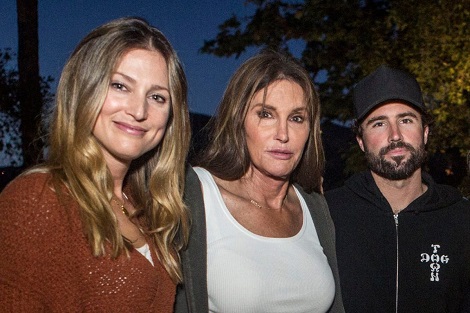 Cassandra Marino with father Bruce Jenner and brother Brandon Jenner