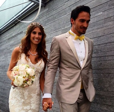 Cathy Hummels with her husband Mats Hummels