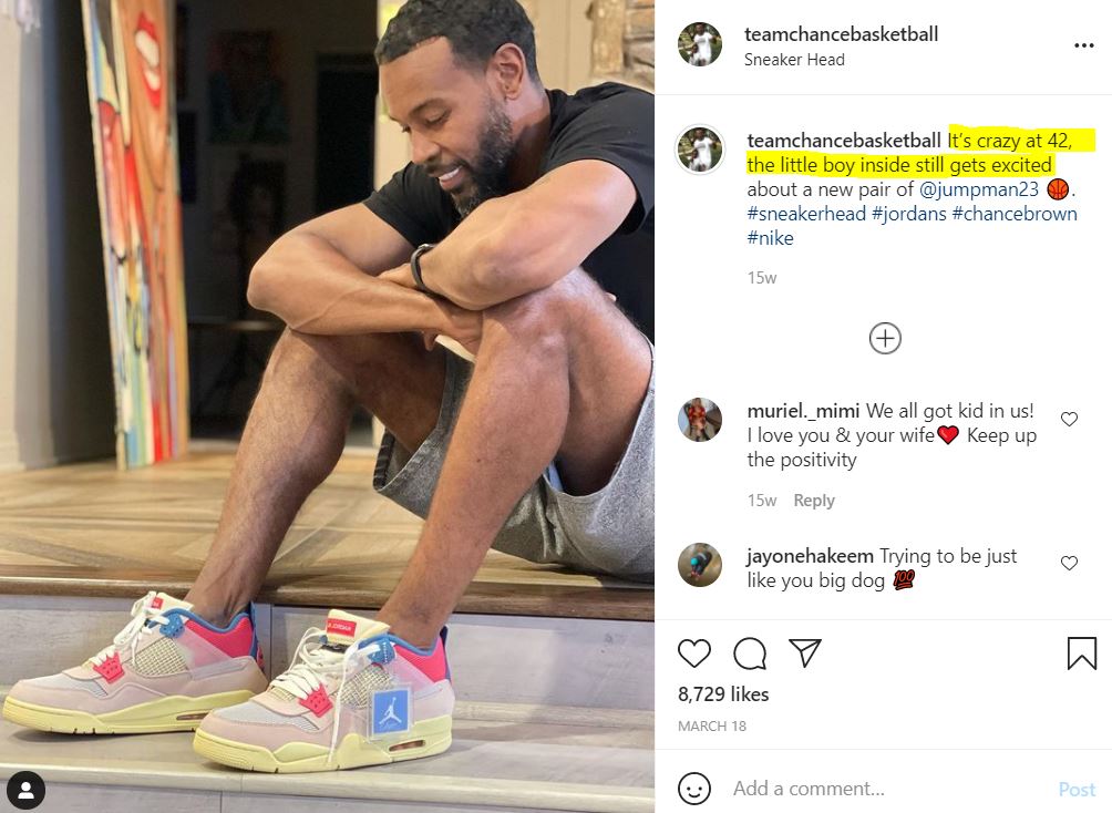 Chance Brown is 42 years old