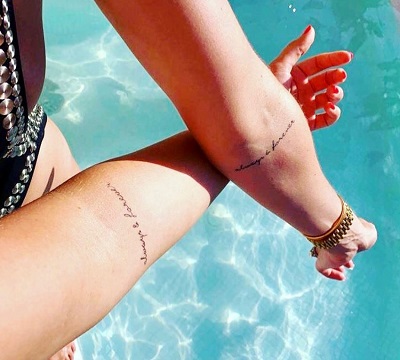Charlotte Trippier and her sister has same tatoos