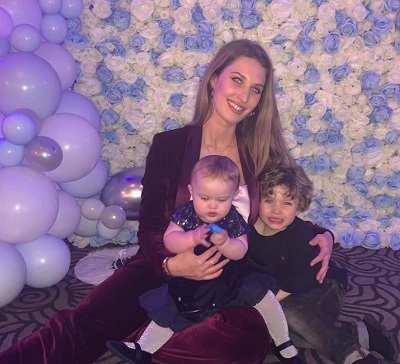 Charlotte Trippier with her kids