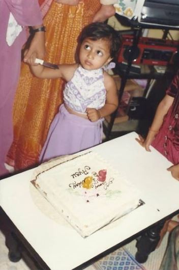 Childhood image of Aayushi Bhave