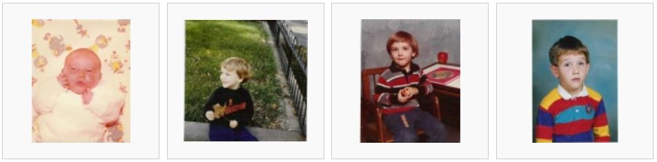 Childhood photos of Chris Chan