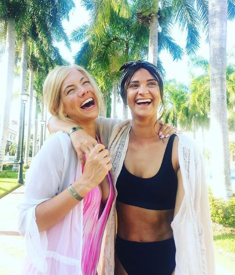Christie Valdiserri with her bestie