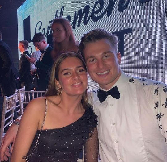 Chuggs Wallis with his friend Poppy Heaver