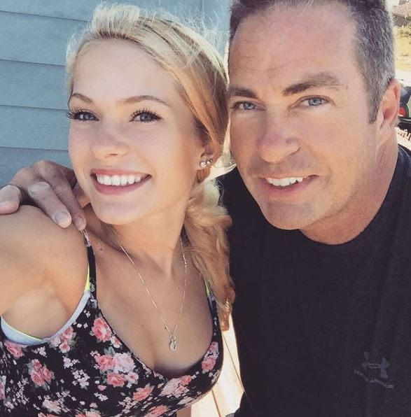Claudia Walsh with her father