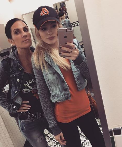 Claudia Walsh with her mother