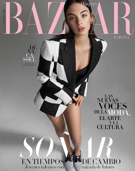 Deva Cassel featured on the cover page of Bazaar magazine