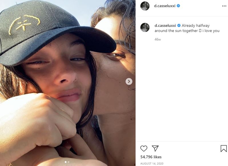 Deva Cassel with her boyfriend Luca Salandra