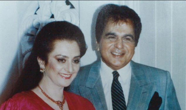 Dilip Kumar with his wife Saira Banu