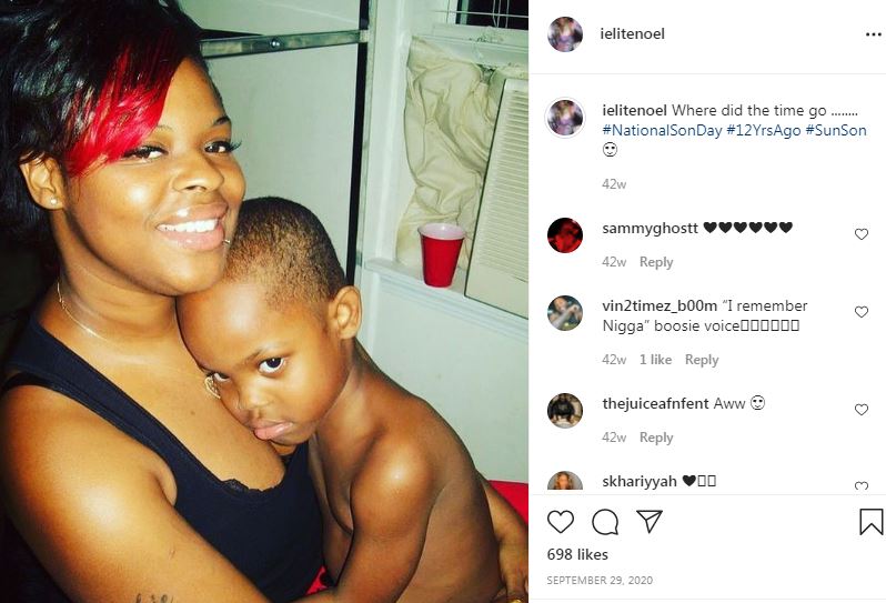 Elite Noel and her son