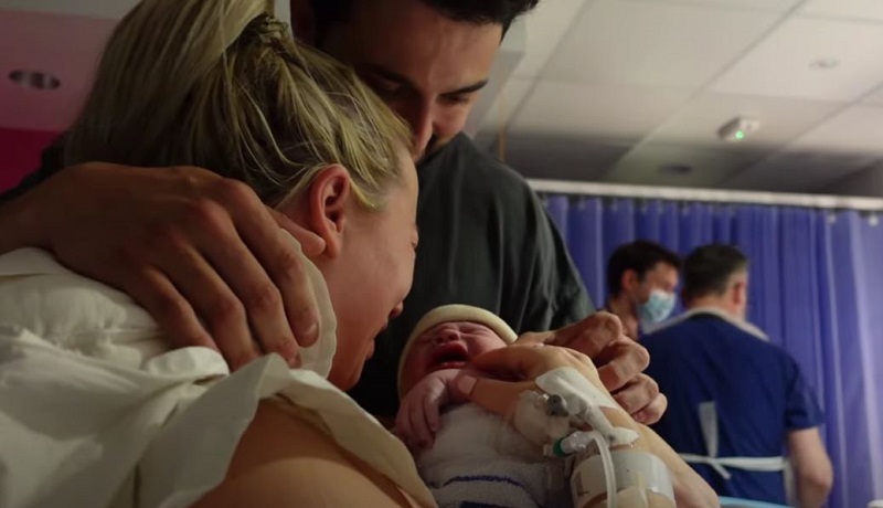 Elle Darby gave birth to her son on July 10, 2021