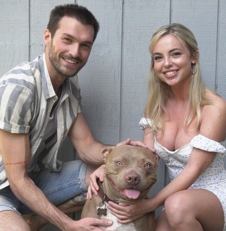 Emma Kotos and her boyfriend Brandon Gray adopted a pet dog Fuzzy Nelson