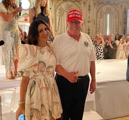 Erin Elmore with Donald Trump