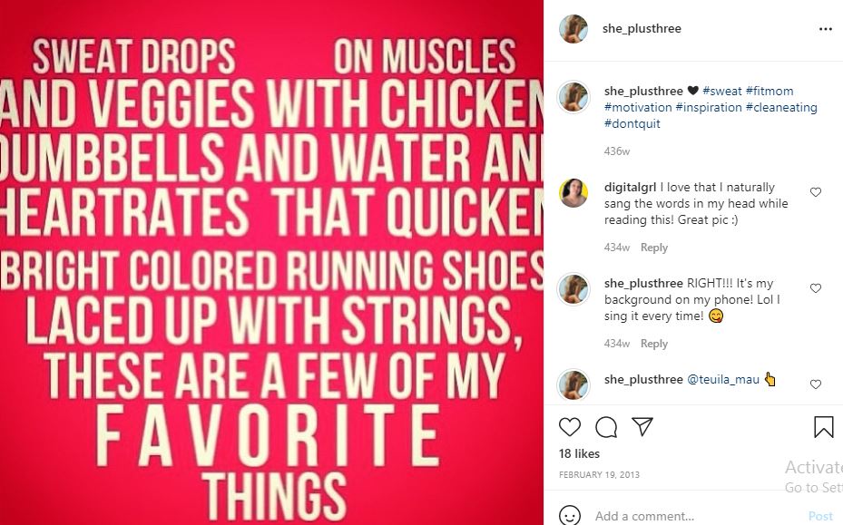 First Instagram post of Lisa Tranel