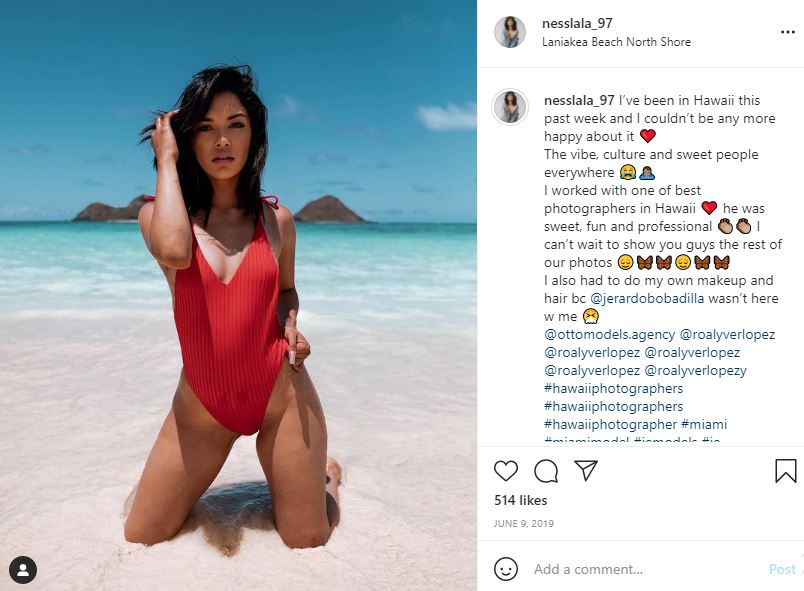 First Instagram post of Vanessa Buchholz
